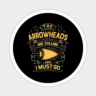 Funny Arrowhead Collecting Vintage Look Magnet